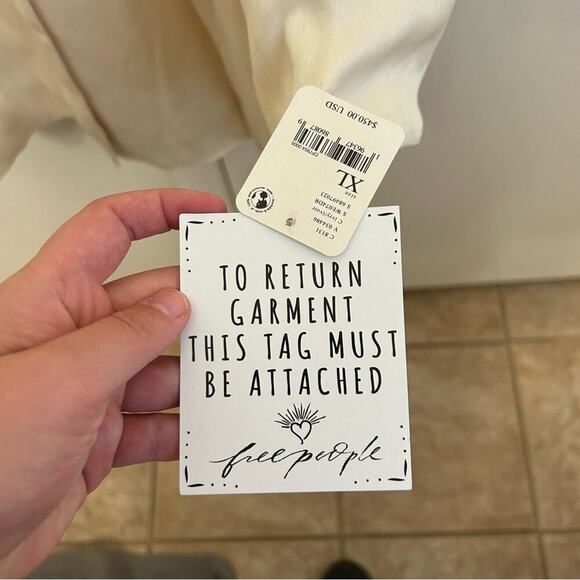 Brenda Knight Free People Cream Lace Blazer XL NWT Double-Breasted - Picture 4 of 14